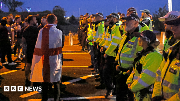 Twelve arrests after Gosport protest over migrant boat arrival