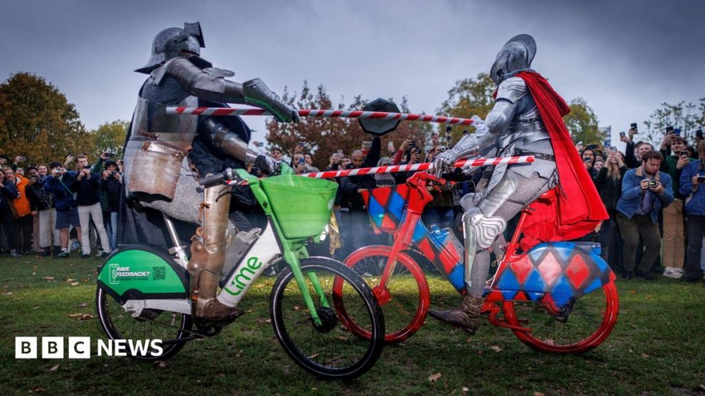 Bikes ‘not for jousting,’ says Lime after duel video Bikes ‘not for jousting,’ says Lime after duel video