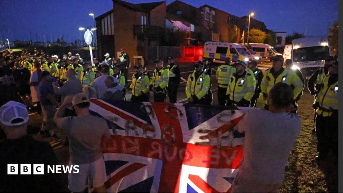 Man charged over Gosport migrant protest