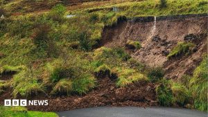 Island drivers face 40-mile diversion after landslide on A855 on Skye Island drivers face 40-mile diversion after landslide on A855 on Skye