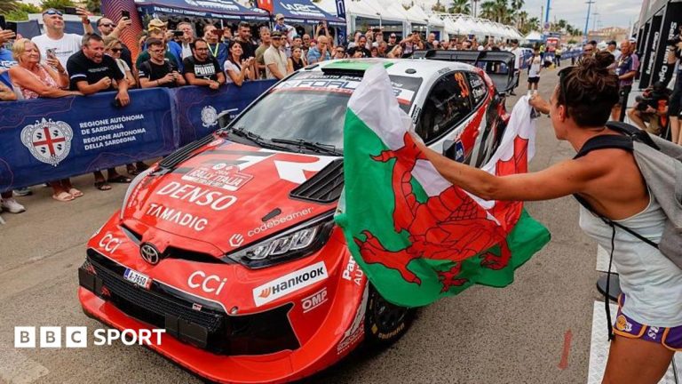 WRC: Elfyn Evans becomes world champion after late Oliver Solberg crash