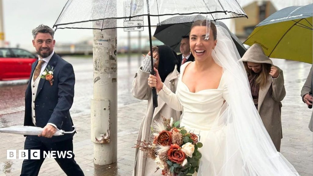 ‘The storm didn’t ruin our wedding, it made it’ ‘The storm didn’t ruin our wedding, it made it’